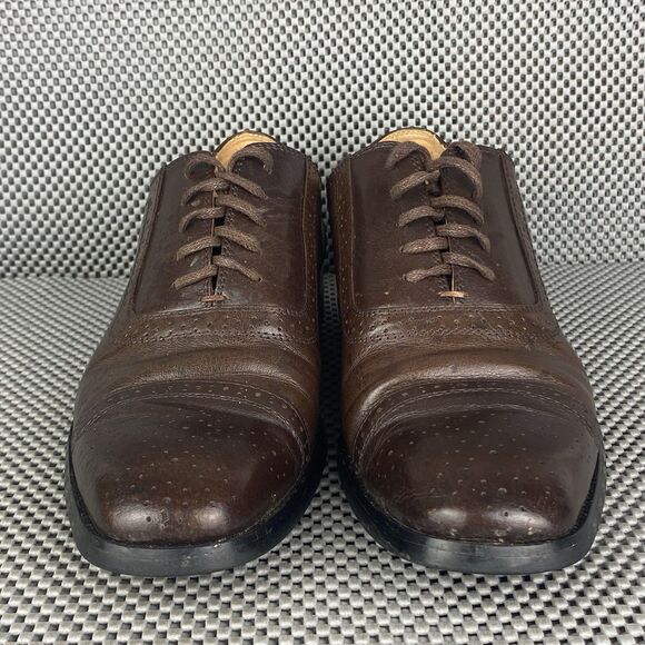 Salvatore Ferragamo Tramezza  Dress Shoes Mens 42 Brown Leather Made In Italy main image 14